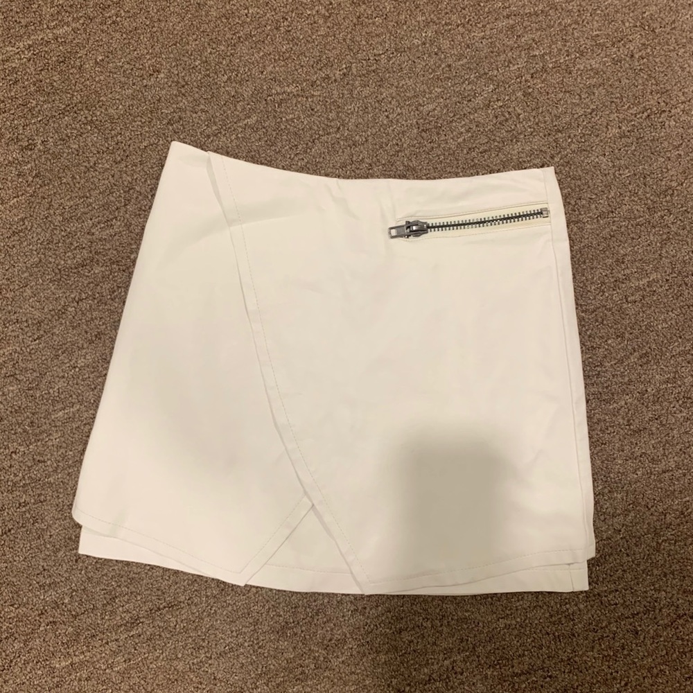 Pleather Envelope Mini Skirt